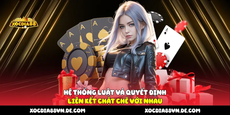 Hệ thống luật và quyết định liên kết chặt chẽ với nhau