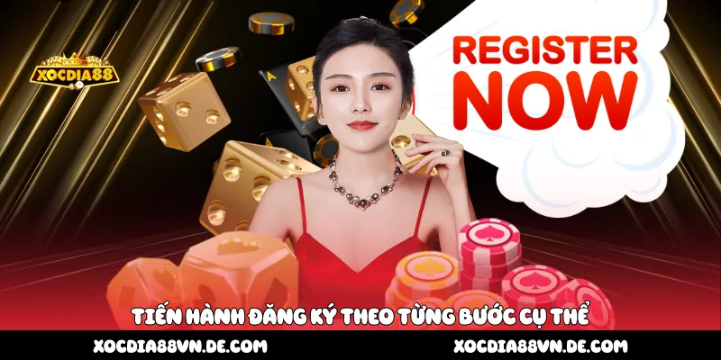 Tiến hành đăng ký theo từng bước cụ thể